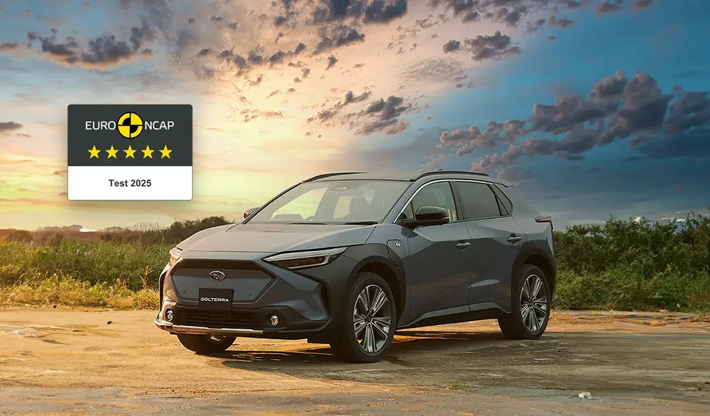 SOLTERRA MY26 ottiene le 5 stelle nei test di sicurezza Euro NCAP 2025